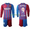 Maillot à Manches Longues FC Barcelone Memphis Depay 9 Domicile 2021-22 Pour Enfant